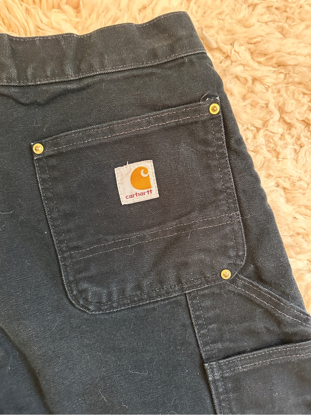 Carhartt double knee black helmets to hardhats vintage made in the USA pants - Picture 6 of 11
